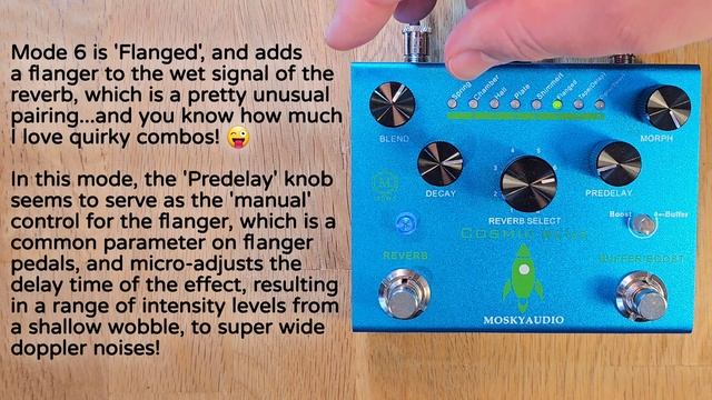 Mosky Audio Cosmic Blue multi-mode reverb + boost смотреть онлайн