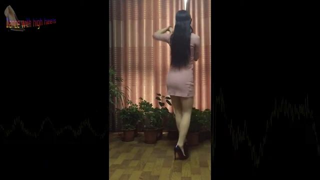 A Light Pink Gown With High Heels, Dancing With High Heels