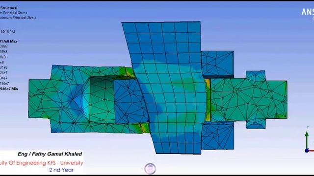 Maximum principal stress on cotter joint using ansys смотреть онлайн