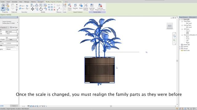 Adjusting the scale of a Revit family смотреть онлайн
