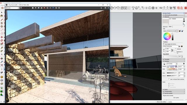Vray 3.4 para SketchUp - Aula 32: CENA EXTERNA - TUTORIAL COMPLETO смотреть онлайн