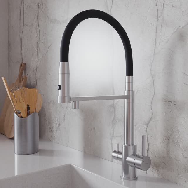 Смеситель для кухни ZEN сатин (Арт. 68259) смотреть онлайн