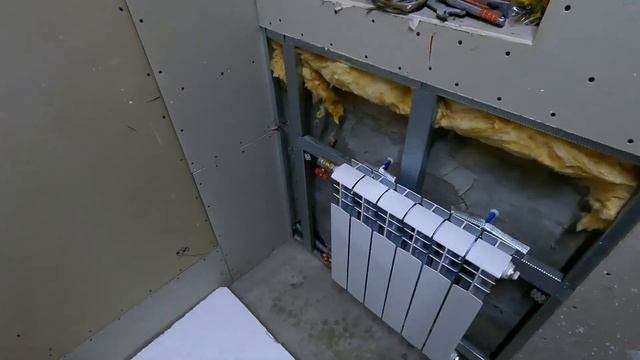 Монтаж батареи на гипсокартонную конструкцию смотреть онлайн