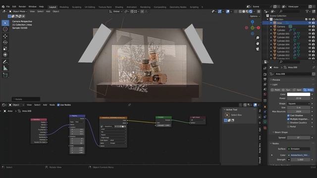 How To Make Simple Gobo Lighting in blender for beginners - Product Rendering смотреть онлайн