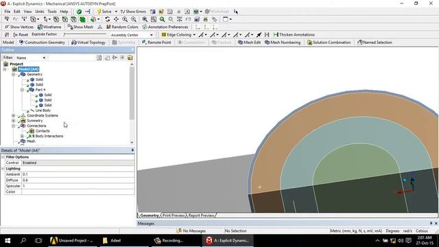 Cask Drop Test in Ansys by Adeel & Hassan in Urdu Part 2 смотреть онлайн