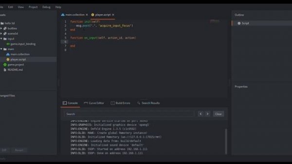 how to make 3d controll in the defold game engine