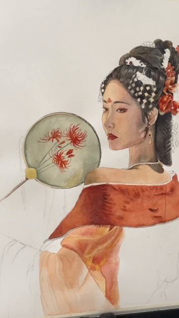 #арт #рисунок #акварель #картина #скетч #рекомендации #shortvideo #recommended #art #sketch ￼￼ смотреть онлайн