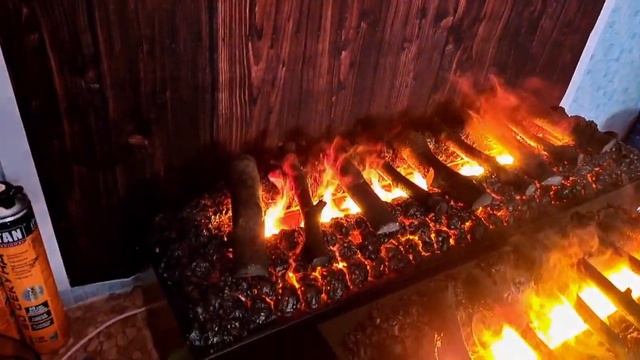 Показываю 3d очаги вблизи .Пламя 3d. Эффект живого огня смотреть онлайн