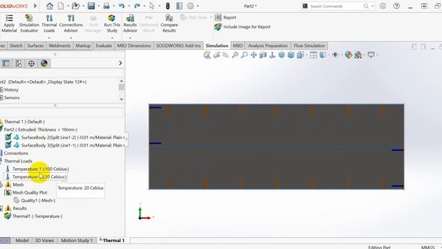 SolidWorks Thermal 2D смотреть онлайн