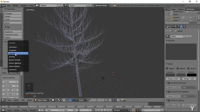 Learning Blender #How to Make Tree смотреть онлайн