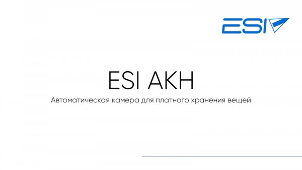 ESI AKH - автоматические камеры хранения