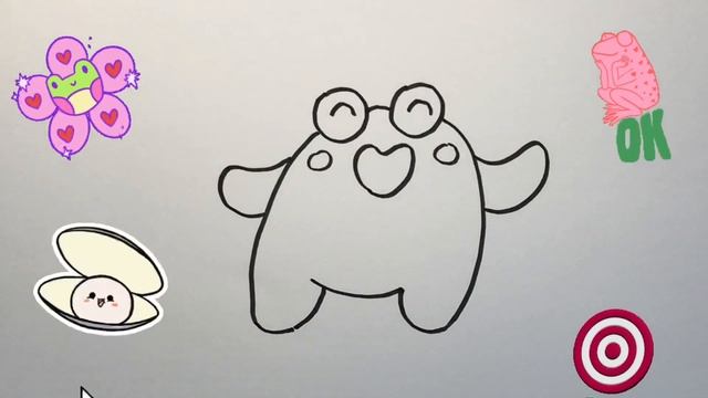 How To Draw A Cute Frog For Kids | Bolalar Uchun Qurbaqa Rasm Chizish | рисуем лягушку для детей
