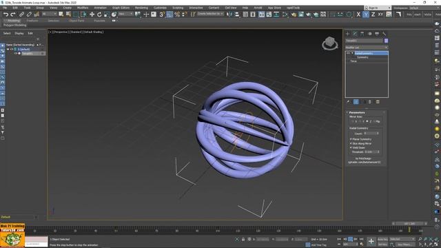 Play with Radial Symmetry in 3ds max 2020 смотреть онлайн