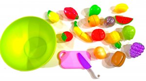 Учим Фрукты и Овощи на липучках | Видео для Малышей