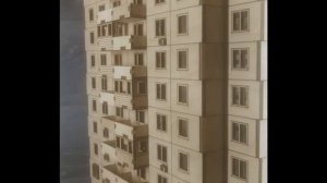 Дом панельный макет заготовка для светильника панелька