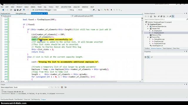 Debugging C++ Class Programs Video 2 смотреть онлайн