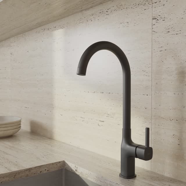 Смеситель для кухни ELIO черный (Арт. 68261) смотреть онлайн