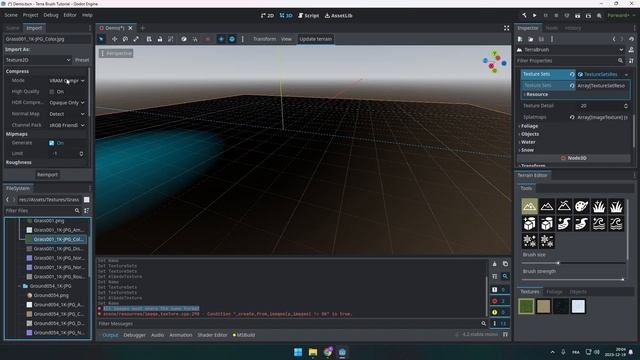 Create a 3D TERRAIN with Godot Tutorial | TerraBrush Alpha Release смотреть онлайн