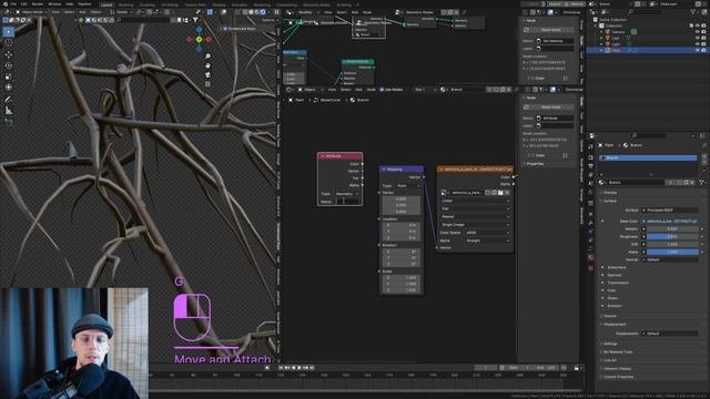 Create Procedural Plants and Trees in Blender 4.0! (Geometry Nodes Tutorial | Part 4) смотреть онлайн