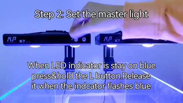 Noopsyche K7 master-slave coral light connectionsync