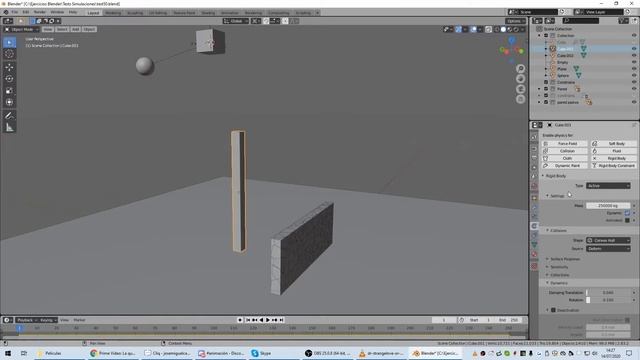 Tutorial Cell Fracture, Blender 2.83. 3/5 ( con Particle System ) смотреть онлайн
