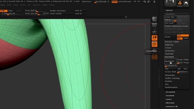 DART 153 Intro To ZBrush: DynaMesh Part 1 Basic Concepts смотреть онлайн