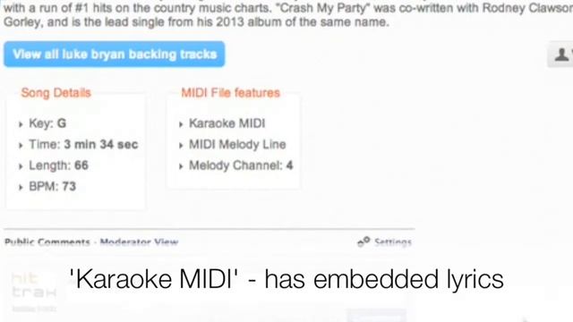 How to find MIDi Files with embedded lyrics and melody guide смотреть онлайн