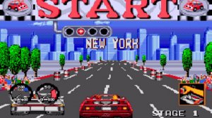Turbo Outrun (Sega Mega Drive) - Полное прохождение (LongPlay) [720p] [60FPS]