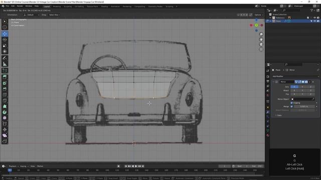 Blender Vintage Car Creation - 004 Beginning the Modeling смотреть онлайн