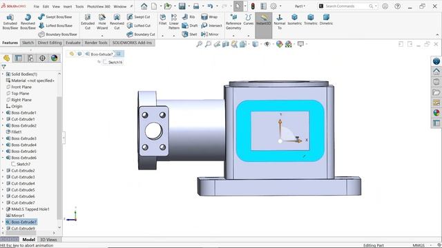 SolidWorks Tutorial Pump Body Exercise 212 смотреть онлайн