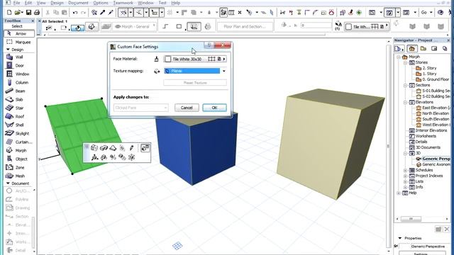 The ARCHICAD MORPH Tool - Customizing MORPH Face Settings смотреть онлайн