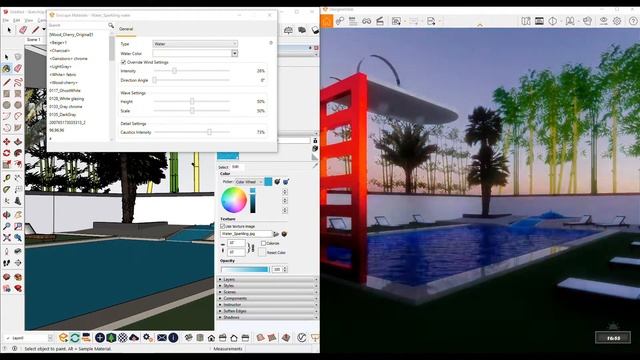 ENSCAPE 3.0 | REALISTIC WATER MATERIAL | SKETCHUP 2019 смотреть онлайн