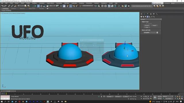 3DS Max Basic Arnold Render Settings | UFO Modeling Playlist смотреть онлайн