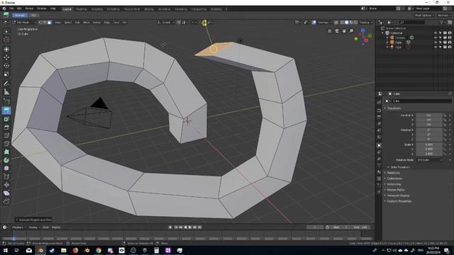 Blender 2.8 Quick Extrude смотреть онлайн
