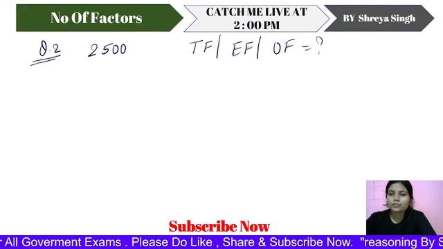 2 : 00 PM - Number of Factors, Sum of Factors, Even/Odd Factors | Maths By Shreya Singh смотреть онлайн