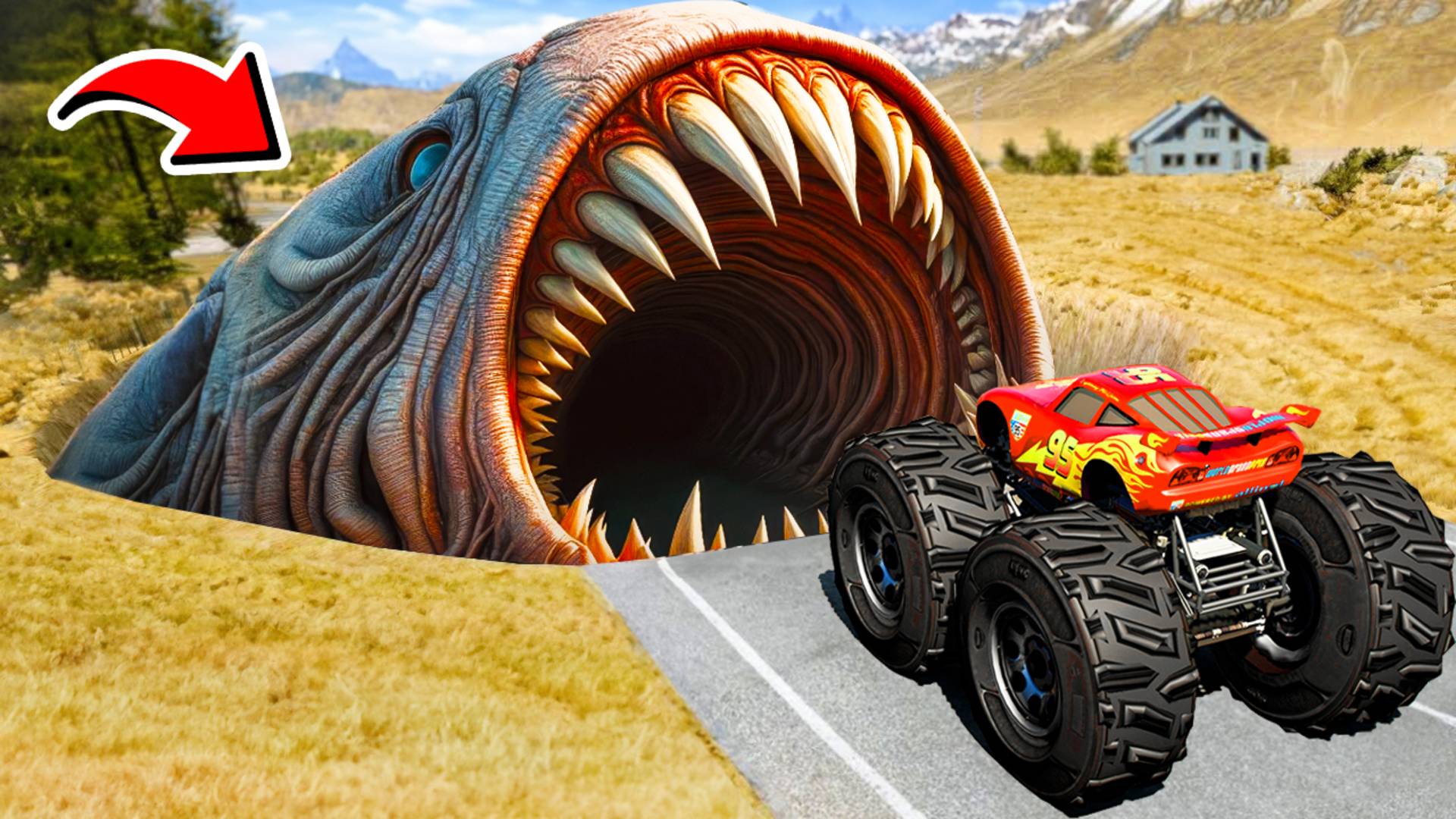 ПРОЕХАЛ ЯМУ ПОЖИРАТЕЛЬ НА ОГРОМНЫХ ТАЧКАХ В ГТА 5 МОДЫ! ЭКСПЕРИМЕНТ ОБЗОР МОДА GTA 5 MODS ОНЛАЙН смотреть онлайн