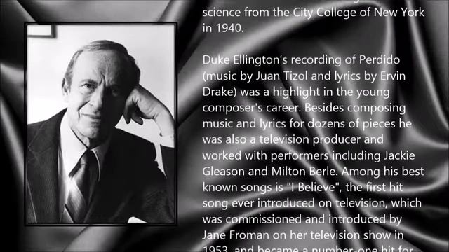 Ervin Drake ● A Simple Tribute смотреть онлайн