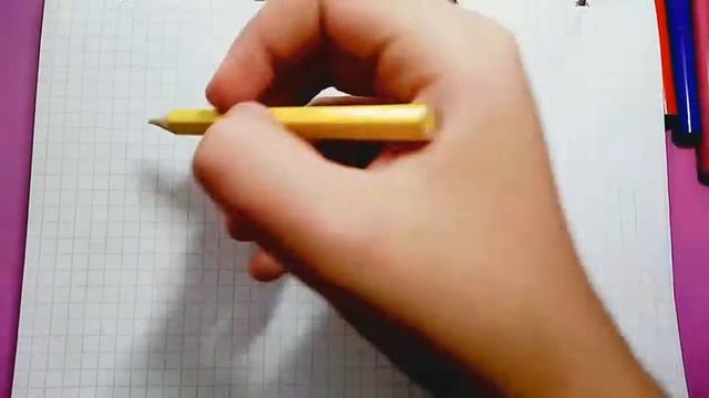 Пончик по клеточкам ,🤗