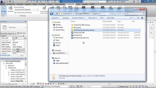 Learning Autodesk Revit MEP | 140 Work sharing History And Restore смотреть онлайн