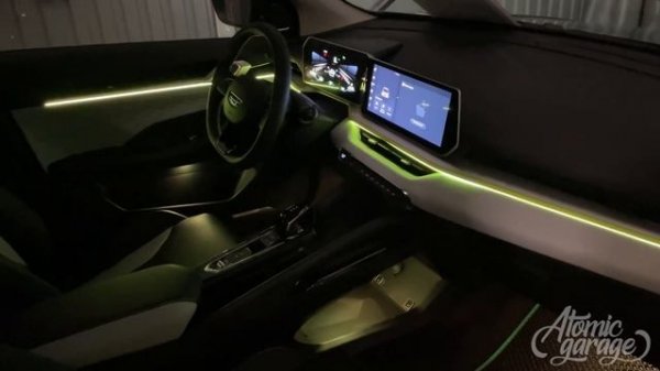 Контурная подсветка салона на Geely Cool Ray | AmbientLight