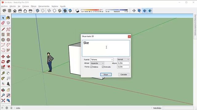 Sketchup 2018 - Trabajar con texto - Tutorial básico 09 смотреть онлайн