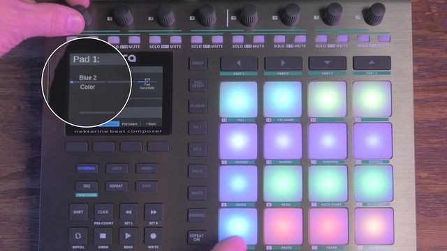 Nektar Aura Beat Composer. Hardware and MIDI controls. смотреть онлайн