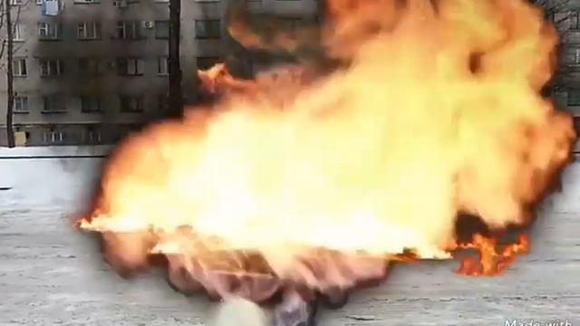 Кременчуг, обычный день....горит машина...fire..bang... смотреть онлайн