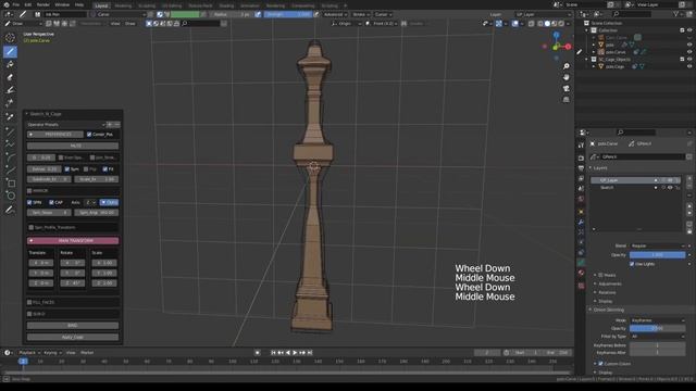 SketchN'Cage Tutorial: SPIN Tool For Cage Creation смотреть онлайн