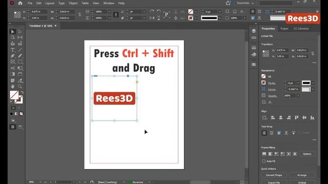 How to Add an Image in InDesign | Rees3D.com смотреть онлайн