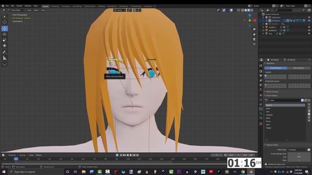 Blender 2.82 : Facial Rigging Drivers & Pose Libraries (In 3 Minutes!!!) смотреть онлайн