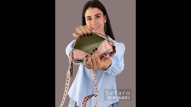 Сумка женская из телячьей кожи Артикул: TB-105647-5A Rosa Chiaro Croco смотреть онлайн