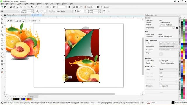 Juice Packaging Design in coreldraw || Urdu || Orange Juice Packaging Design Tutorial смотреть онлайн