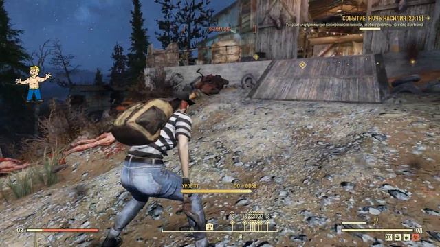 Fallout 76 СОЛО БЕЗ СЛОВ ☢️ НОЧЬ НАСИЛИЯ смотреть онлайн