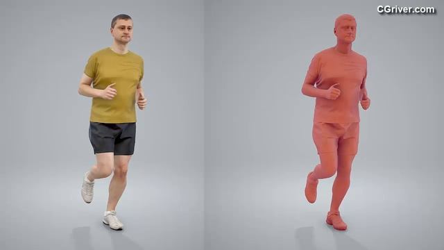 3D Human Model: Realistic Sport Man for 3ds Max, Cinema 4D, SketchUp, Rhino, VRay and Thea Render смотреть онлайн